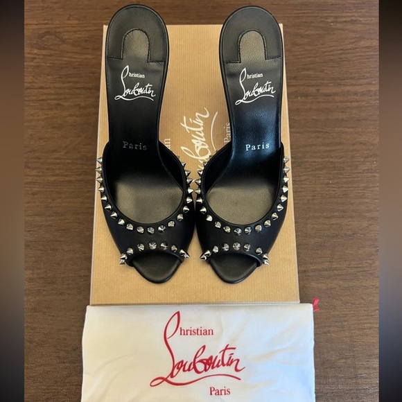 Christian Louboutin Shoes - Christian Louboutin Me Dolly 85 Leather Mules